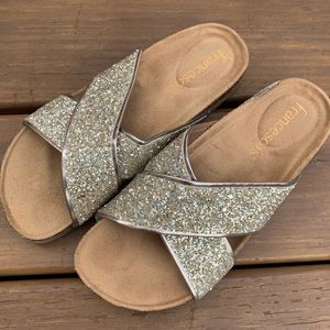 Gold Sparkle Sandals